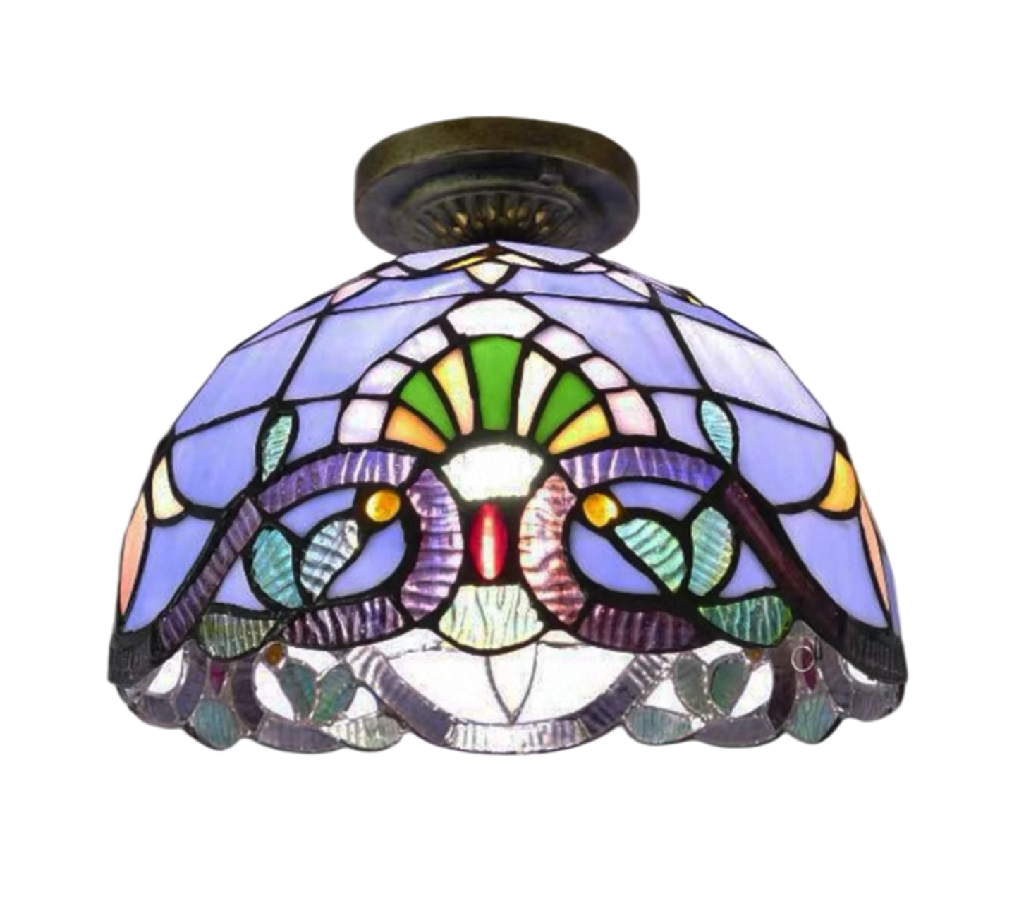 CDH 12” Tiffany Style Downlight Ceiling Lights with 30cm Shade (15008DL)