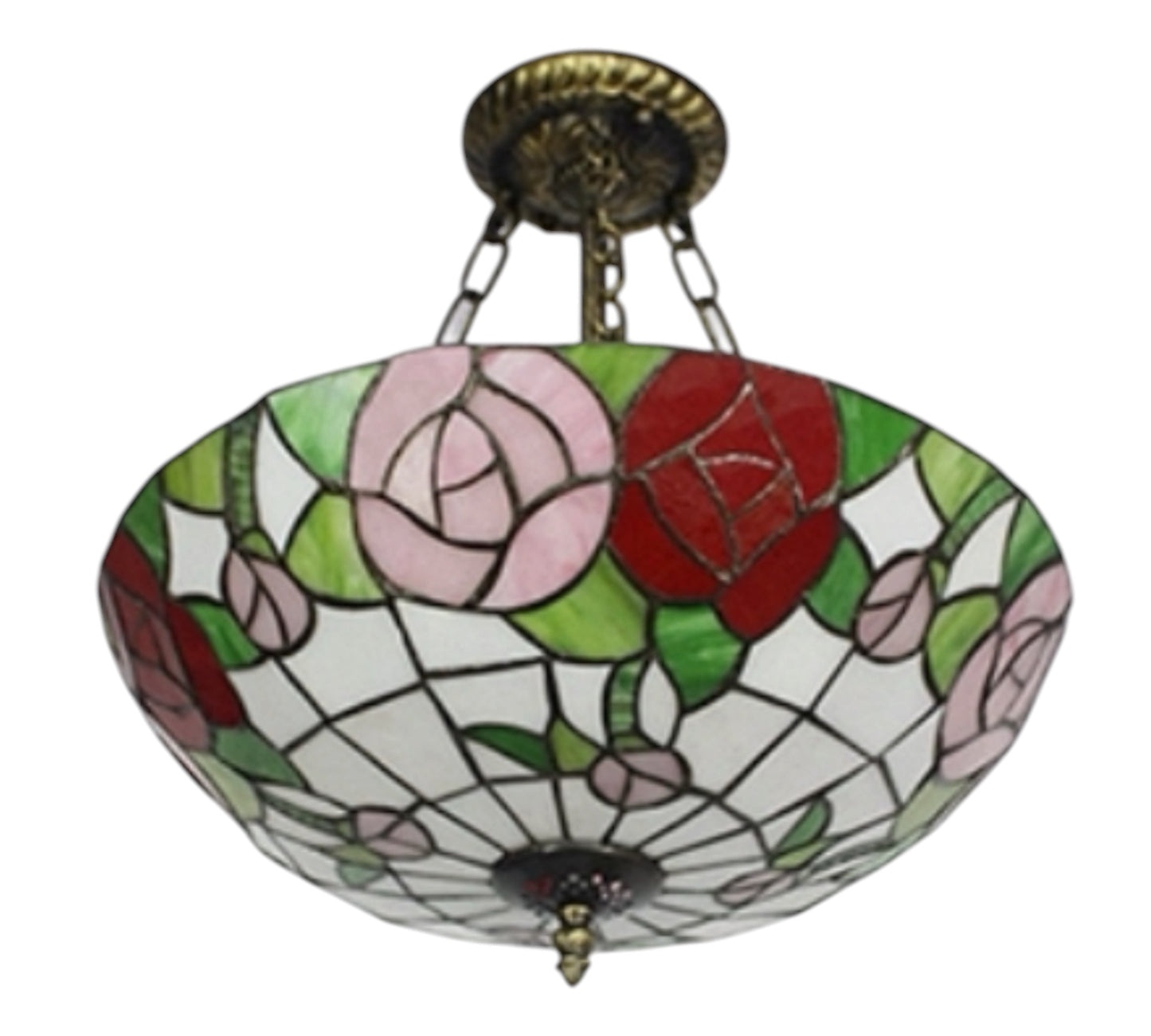 CDH 16" Tiffany Upright Lamp 40cm shade (16049CR)