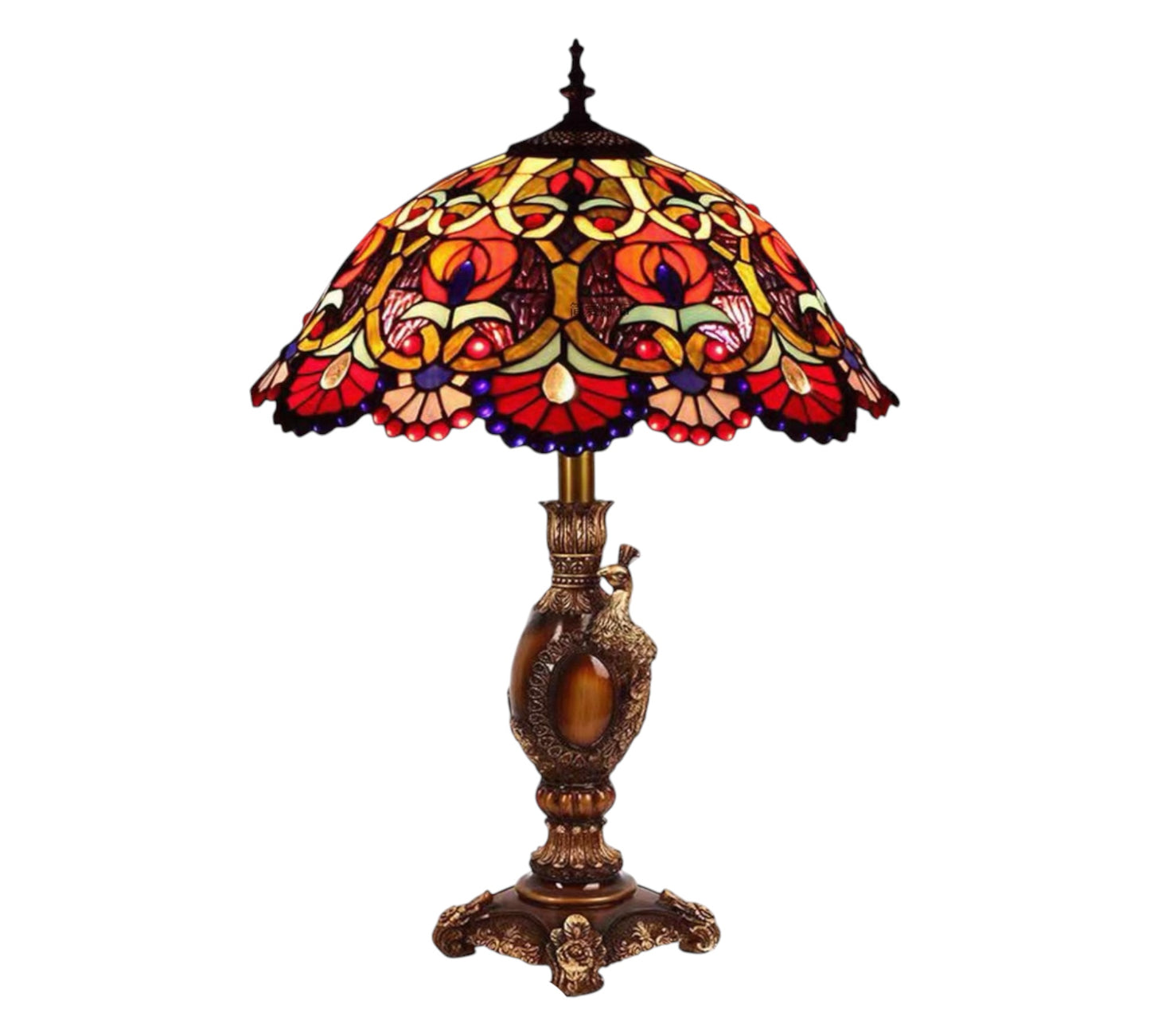 CDH 16" Tiffany Table Lamp 40cm Shade (15025)