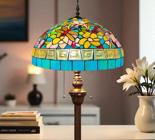 CDH Tiffany Floor Lamp 18" XLARGE 46CM shade (19004)