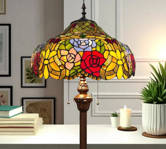 CDH Tiffany Floor Lamp 18" XLARGE 46CM shade (19006)
