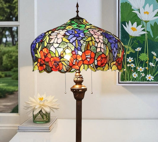CDH Tiffany Floor Lamp 18" XLARGE 46CM shade (16054)