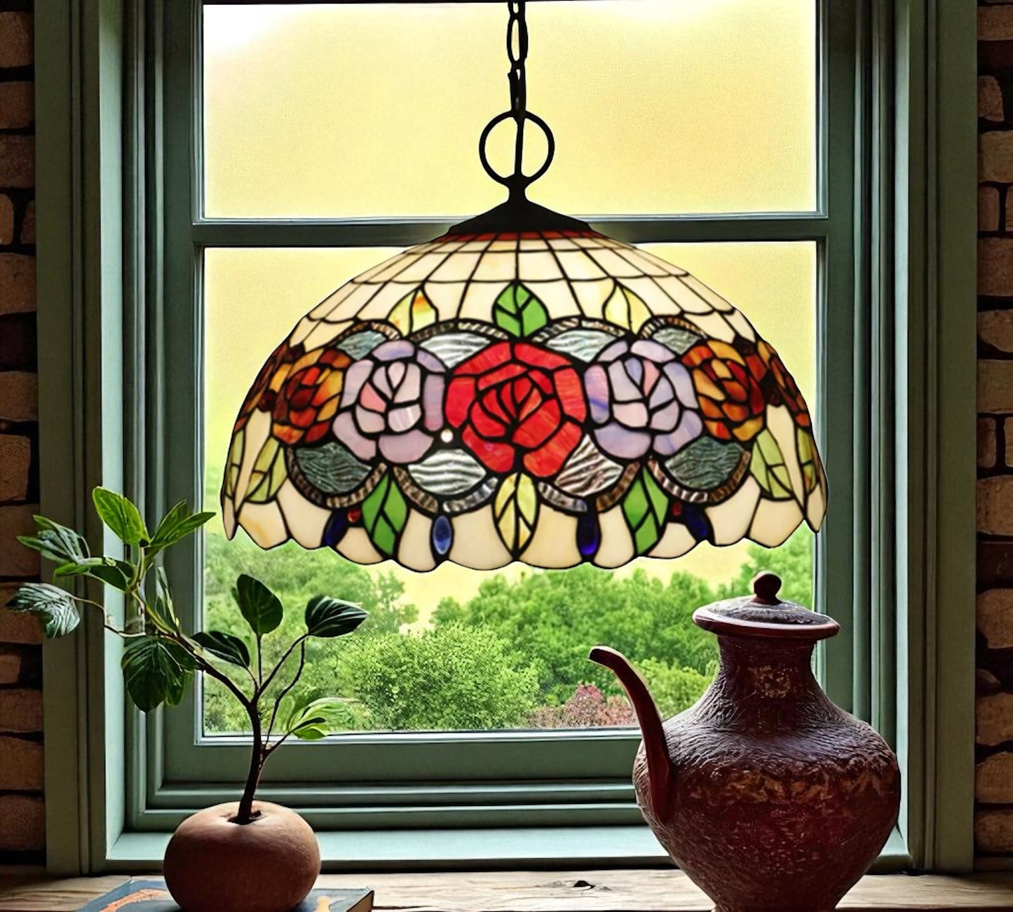CDH 16" Tiffany Pendant Lamp 40cm shade (16081C)