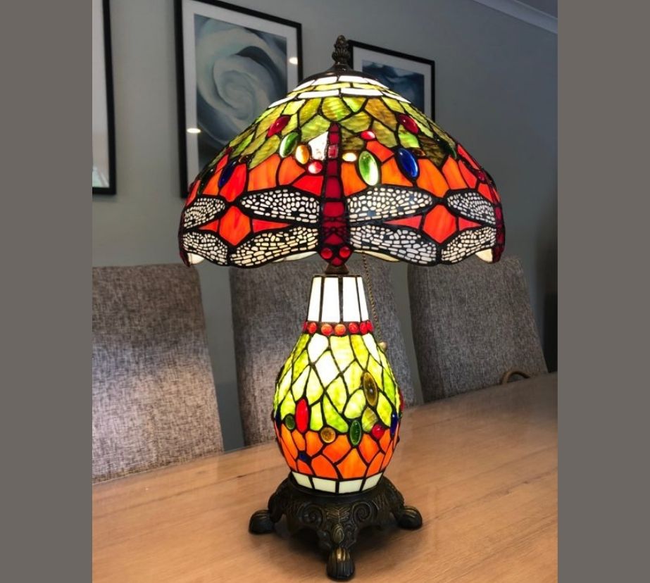 CDH 12" Tiffany Table Lamp (12076A)