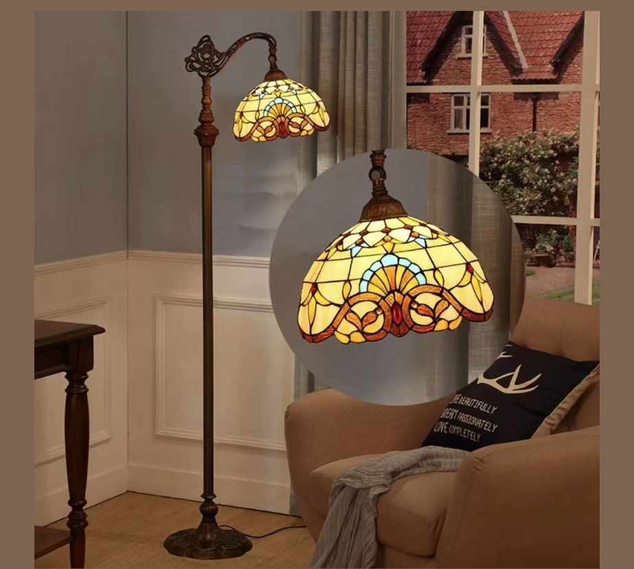 CDH Tiffany Floor Lamp (12025F) 12" 30CM Shade