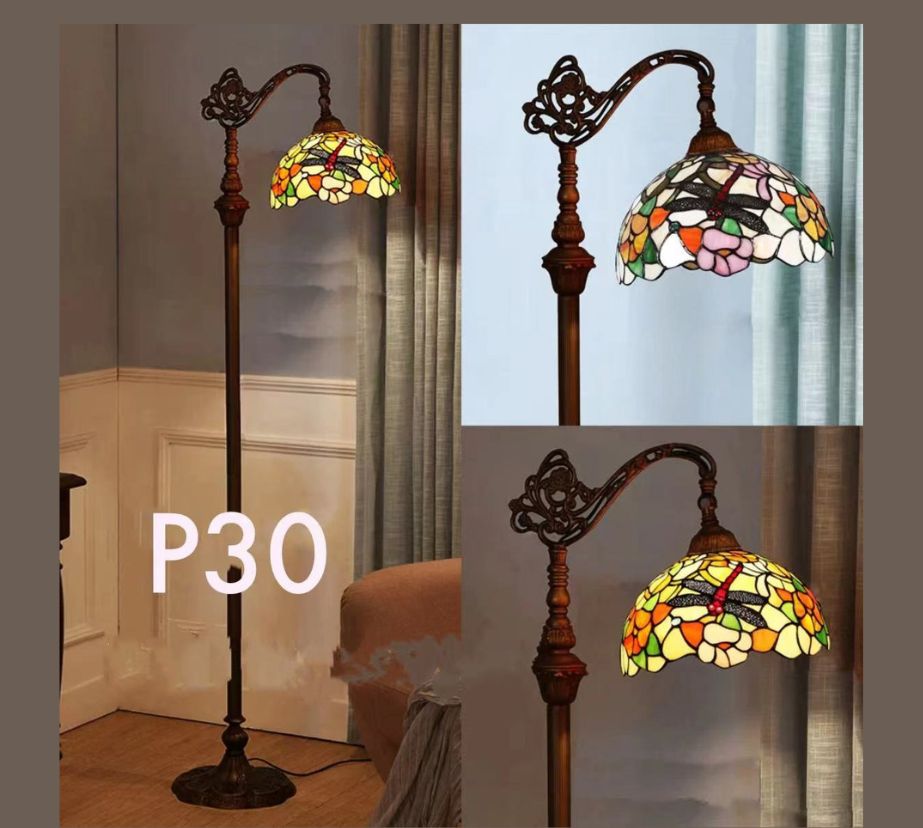 CDH Tiffany Floor Lamp (12043F) 12" 30CM Shade