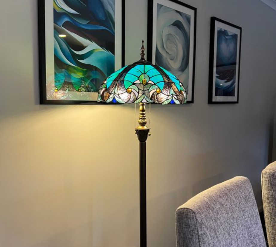 CDH Tiffany Floor Lamp (16013) 16" 40CM Shade