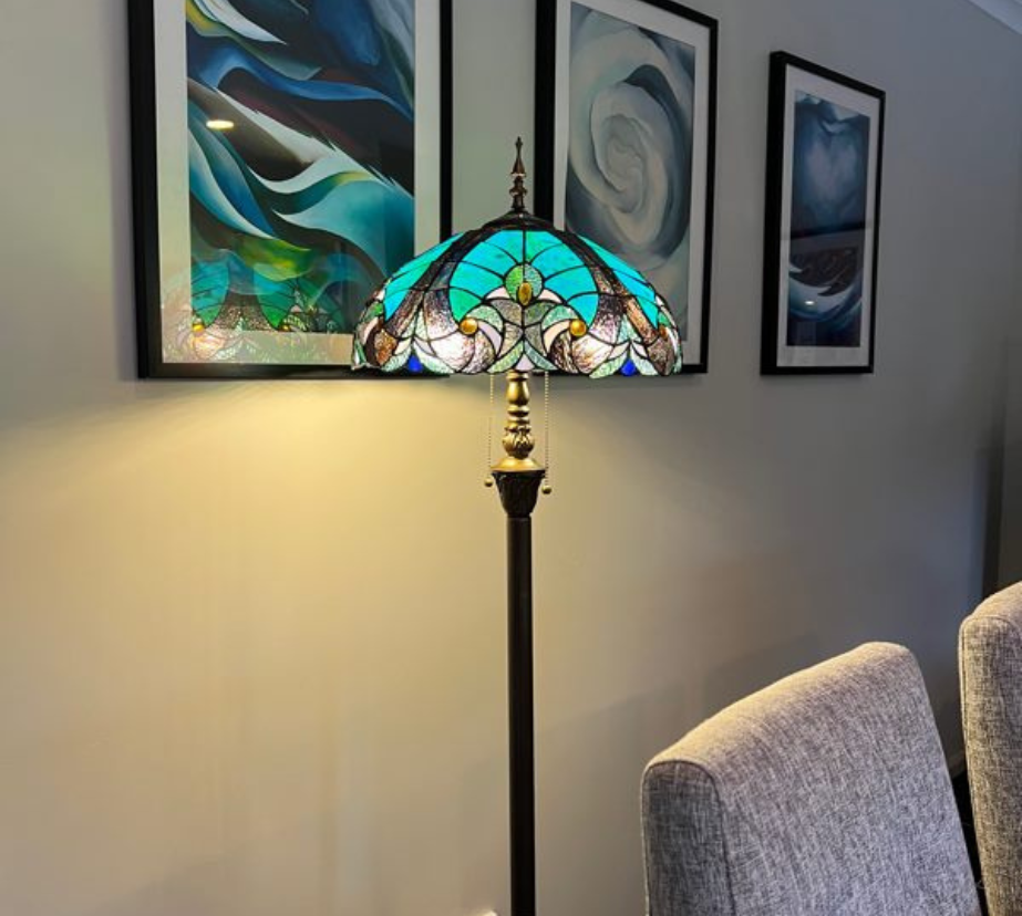 CDH Tiffany Floor Lamp (16013) 16" 40CM Shade