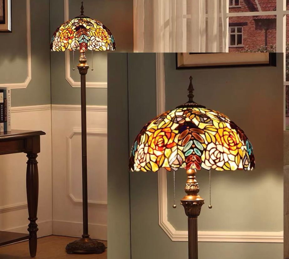CDH Tiffany Floor Lamp (16071) 16" 40CM Shade