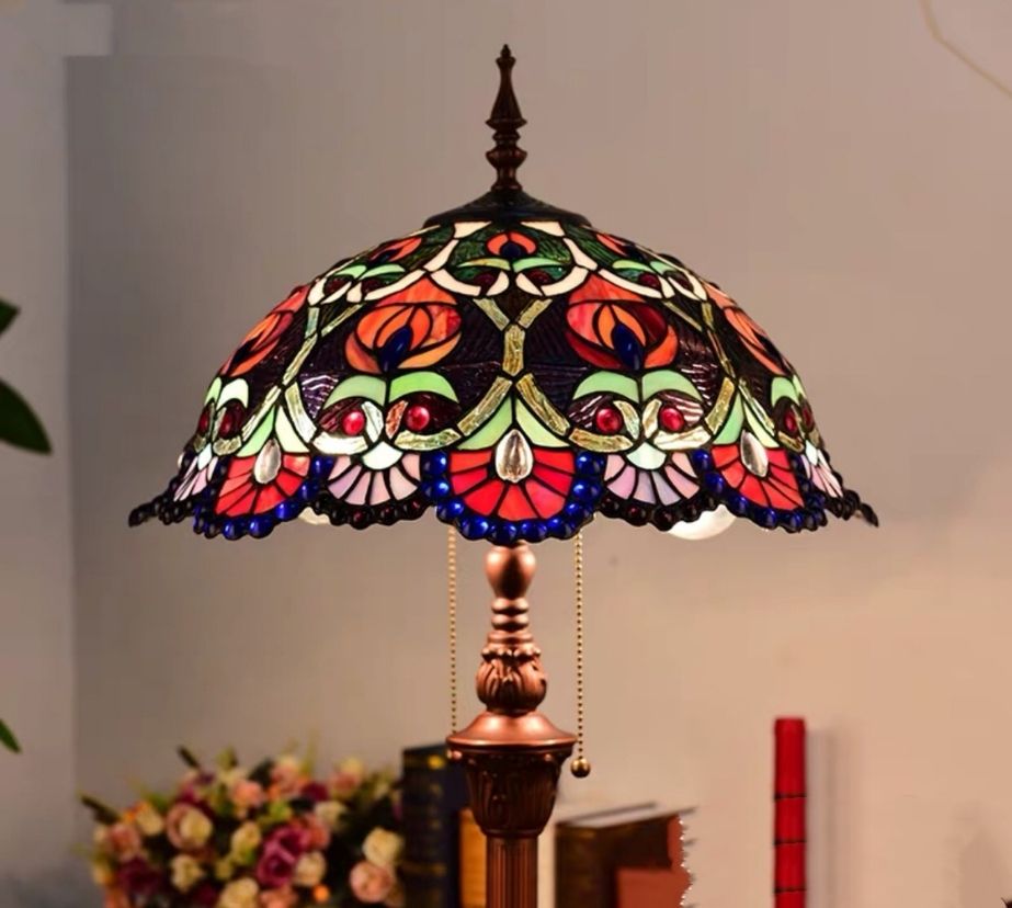 CDH Tiffany Floor Lamp (16086) 16" 40CM Shade