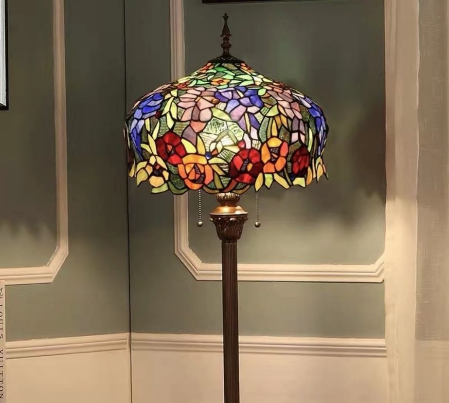 CDH Tiffany Floor Lamp 18" XLARGE 46CM shade (16054)