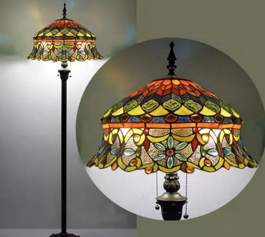 CDH Tiffany Floor Lamp 18" XLARGE 46CM shade (19002)