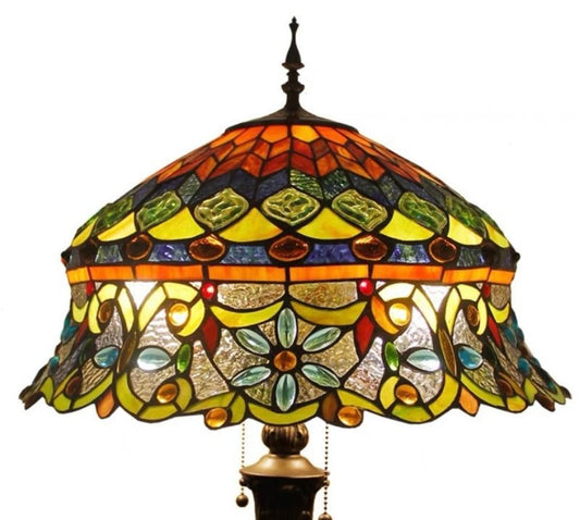 CDH Tiffany Floor Lamp 18" XLARGE 46CM shade (19002)