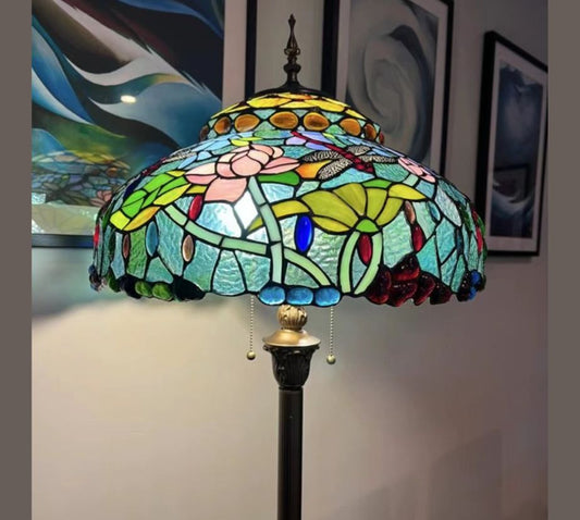 CDH Tiffany Floor Lamp 18" XLARGE 46CM shade (19003)