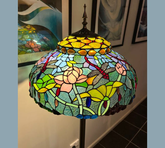 CDH Tiffany Floor Lamp 18" XLARGE 46CM shade (19003)