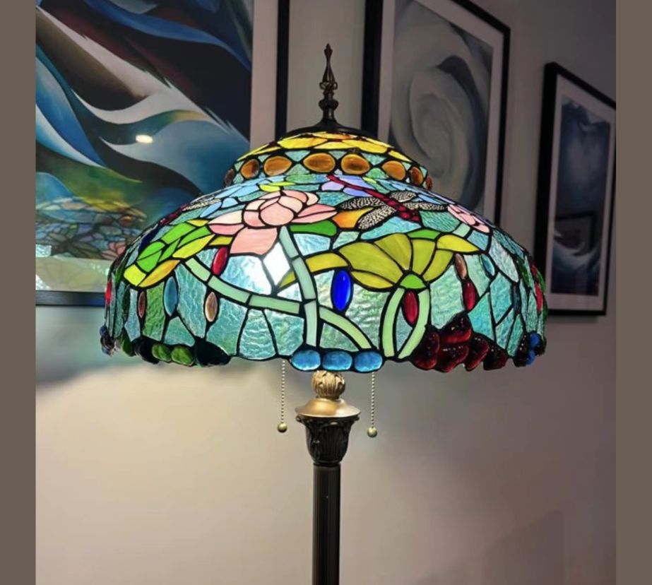 CDH Tiffany Floor Lamp 18" XLARGE 46CM shade (19003)