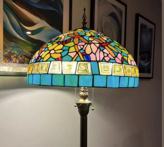 CDH Tiffany Floor Lamp 18" XLARGE 46CM shade (19004)