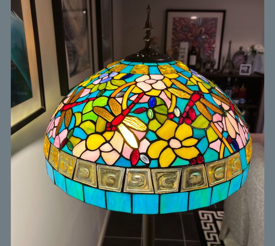 CDH Tiffany Floor Lamp 18" XLARGE 46CM shade (19004)