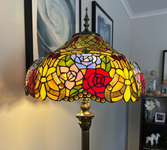 CDH Tiffany Floor Lamp 18" XLARGE 46CM shade (19006)
