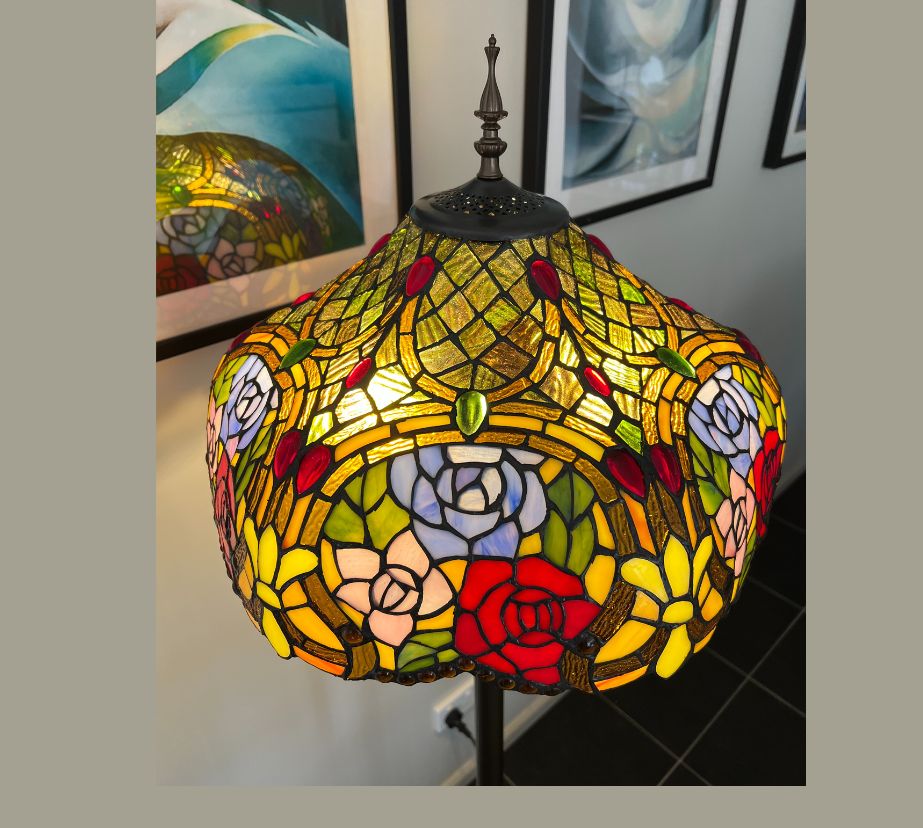 CDH Tiffany Floor Lamp 18" XLARGE 46CM shade (19006)