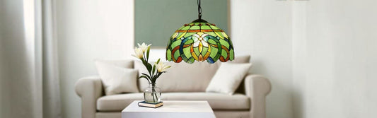 Guide to choosing the perfect Tiffany stained glass lamp showing various styles and designs