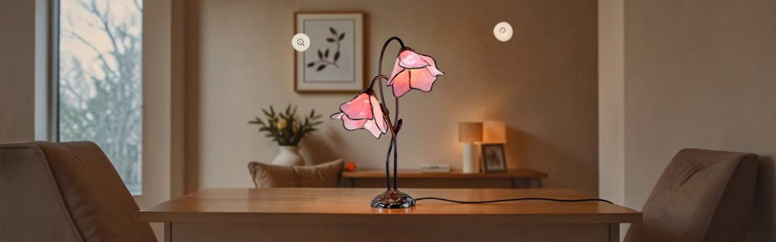 Collection of Tiffany stained glass table lamps displayed as gift ideas for every budget