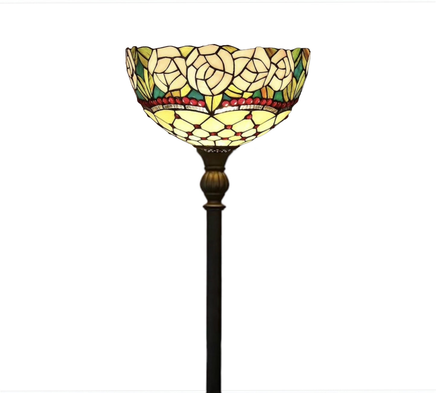 CDH Tiffany Torchiere Floor Lamp (12051H) 12" 30CM Shade
