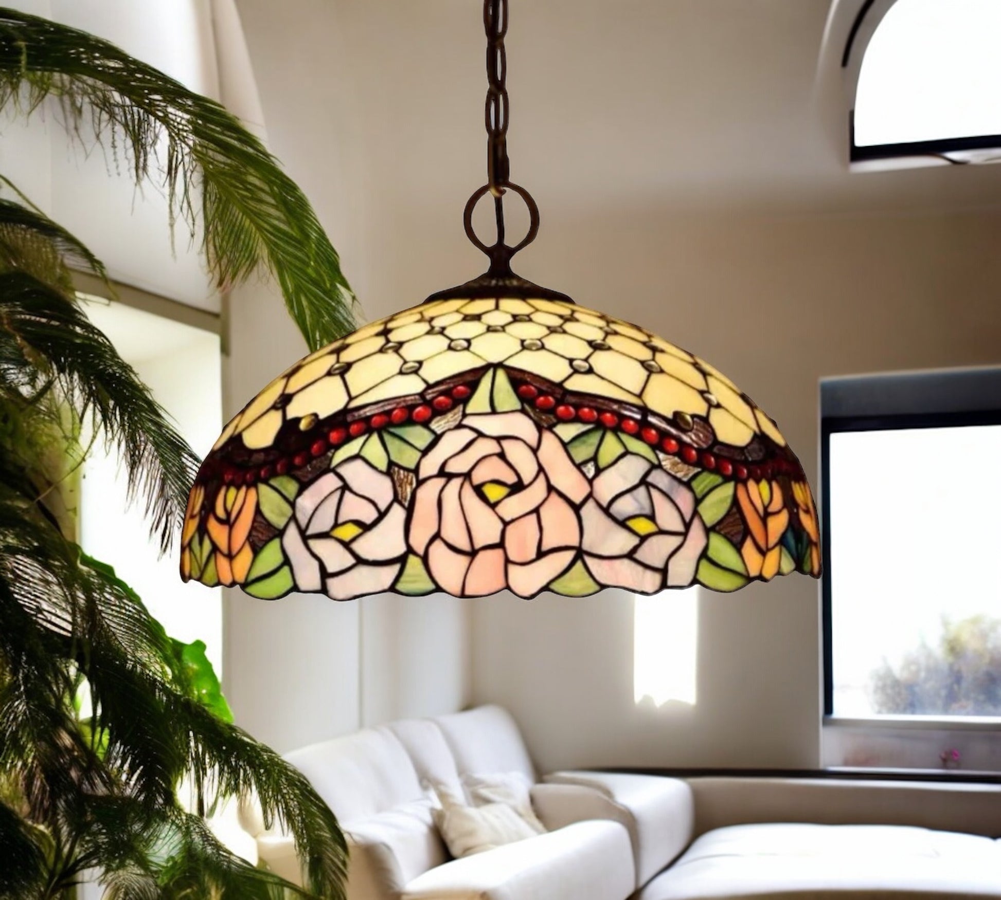 CDH 16" Tiffany Pendant Lamp 40cm shade (16032C)