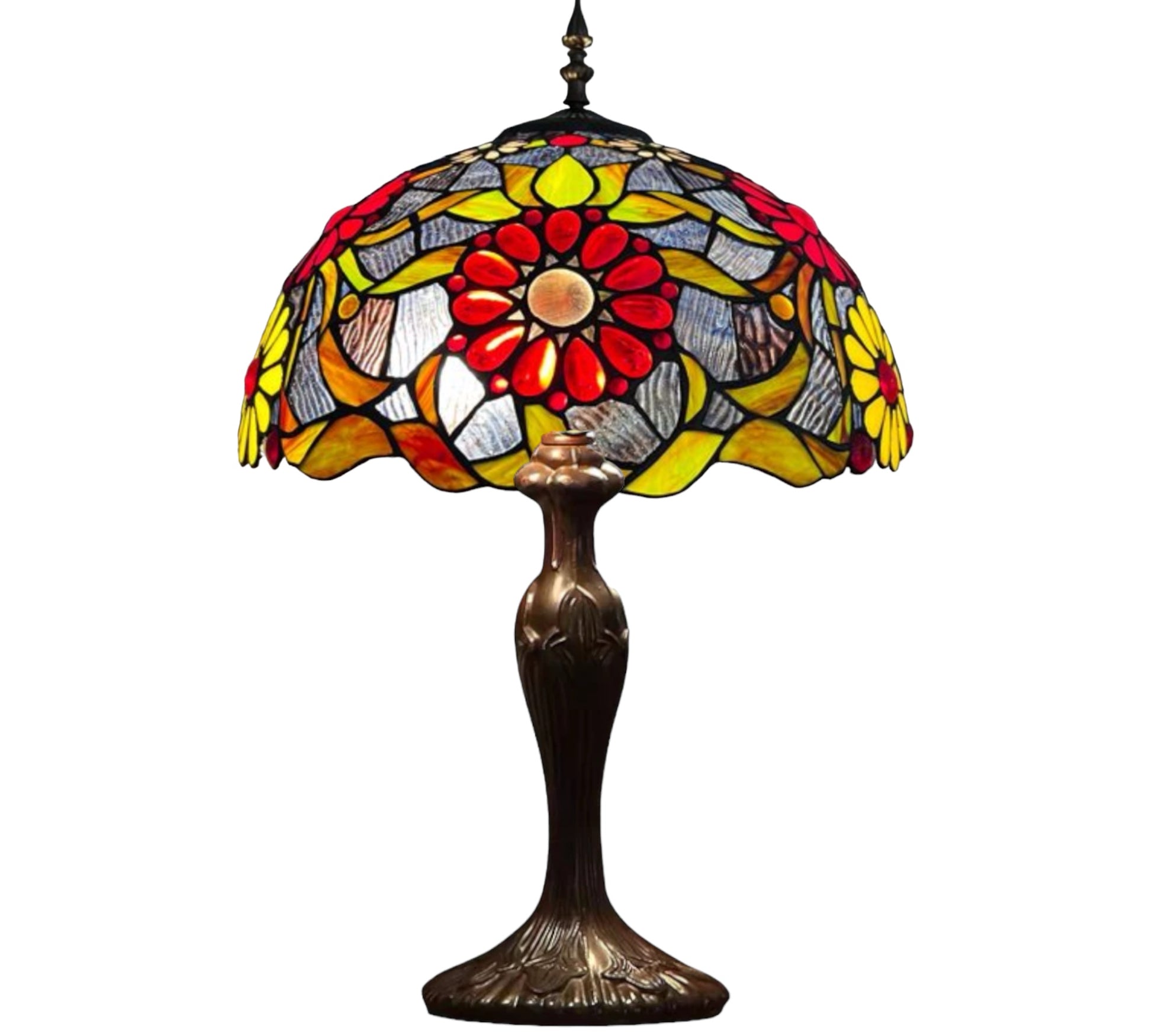 CDH 16" Tiffany Table Lamp 40cm Shade (15028)