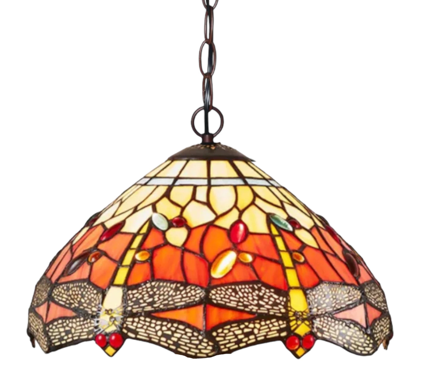 CDH 12" Tiffany Pendant Lamp 30cm shade (12035TC)