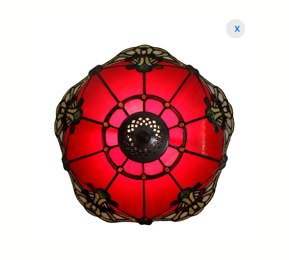 CDH 12" Tiffany Pendant Lamp 30cm shade (12001R_C)