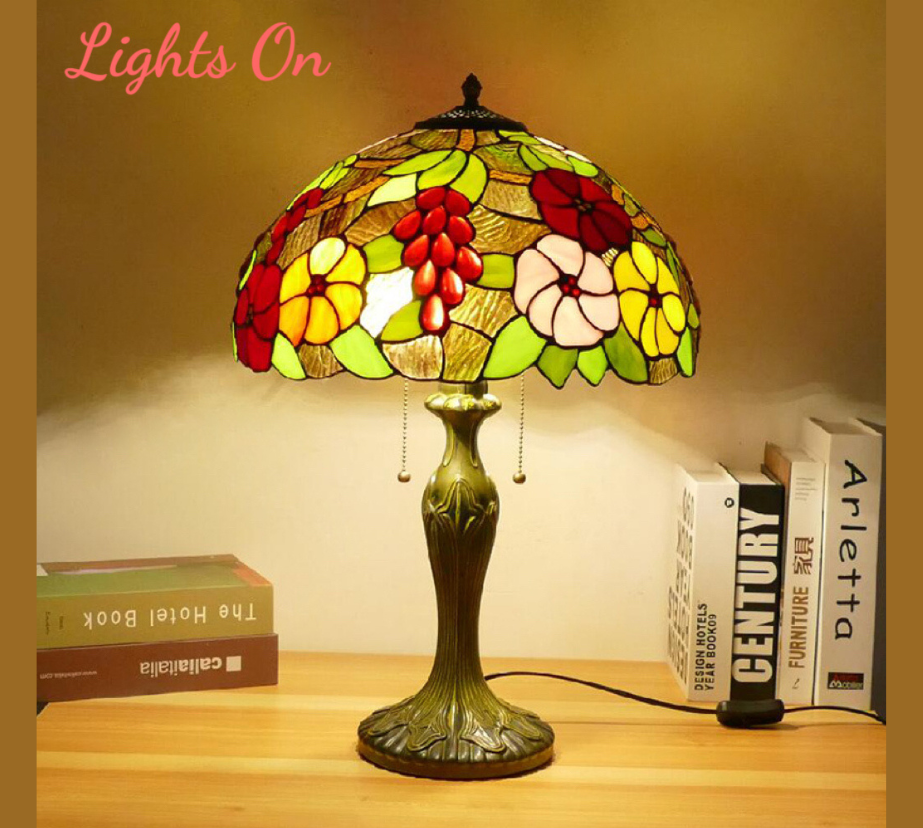 CDH 16" Tiffany Table Lamp 40cm Shade (15006)