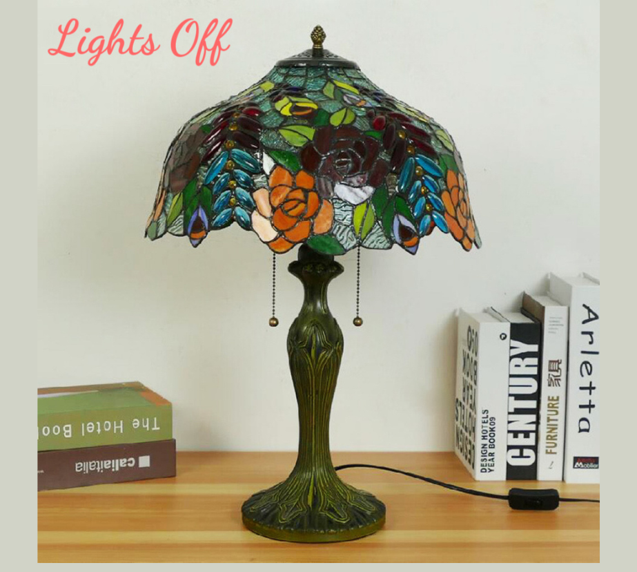 CDH 16" Tiffany Table Lamp 40cm Shade (15012)