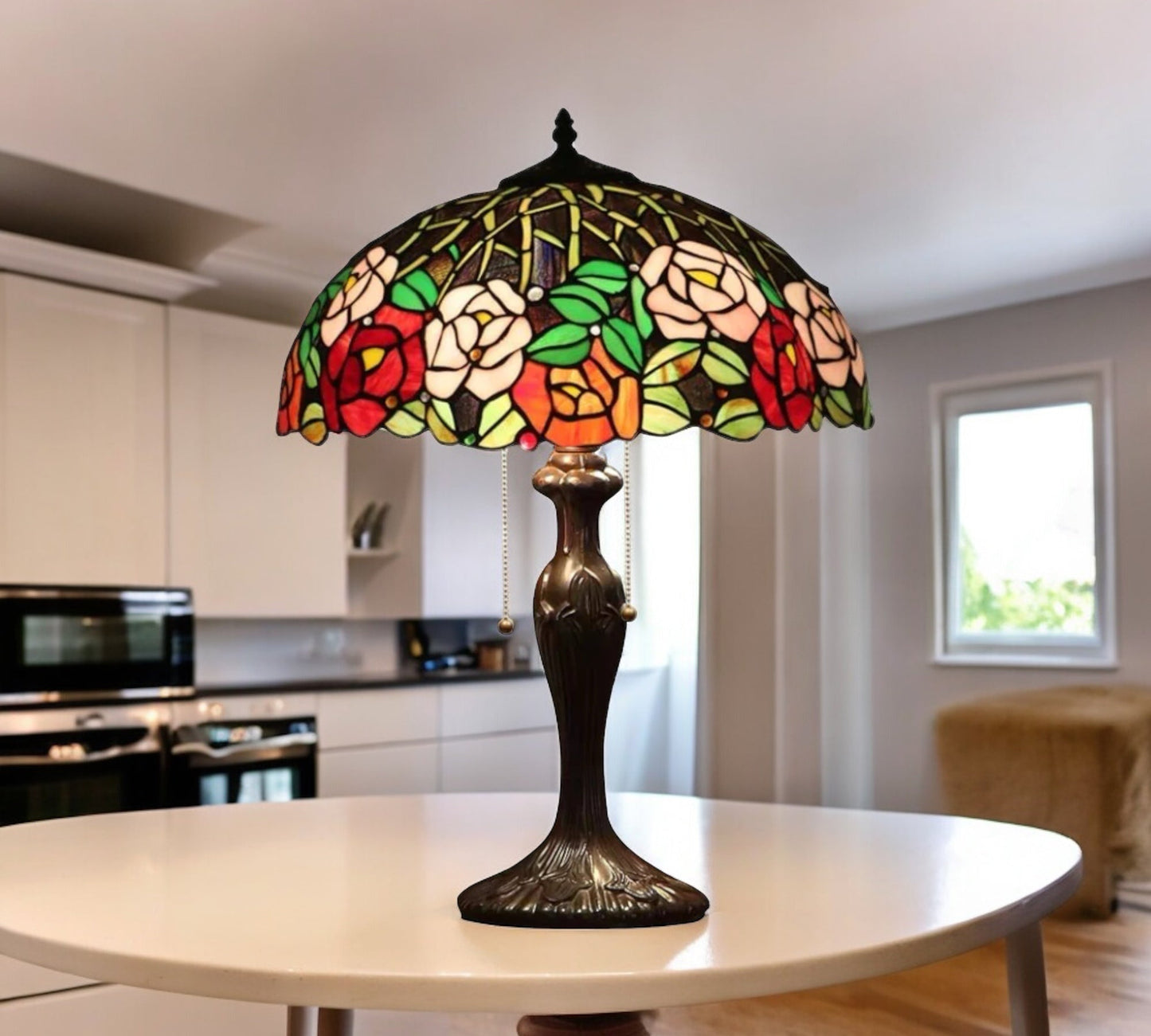 CDH 16" Tiffany Table Lamp 40cm Shade (15038)