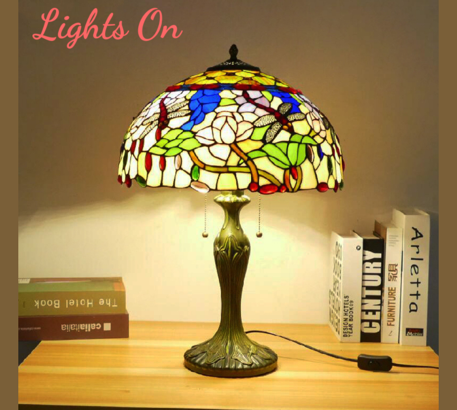 CDH 16" Tiffany Table Lamp 40cm Shade (15058)