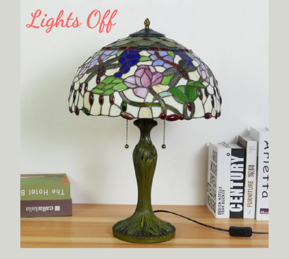 CDH 16" Tiffany Table Lamp 40cm Shade (15058)