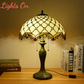CDH 16" Tiffany Table Lamp 40cm Shade (15015)