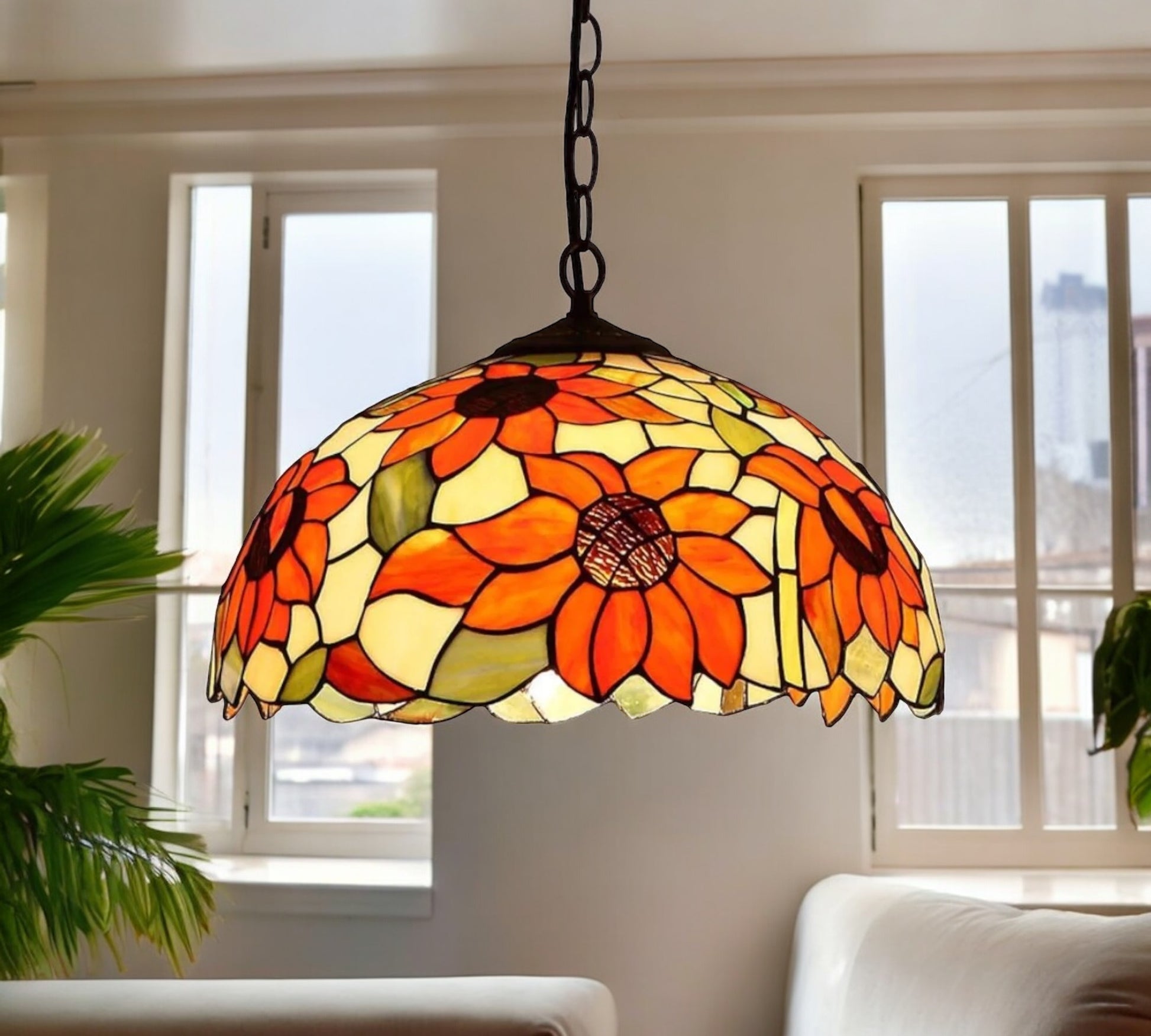 CDH 16" Tiffany Pendant Lamp 40cm shade (16068C)
