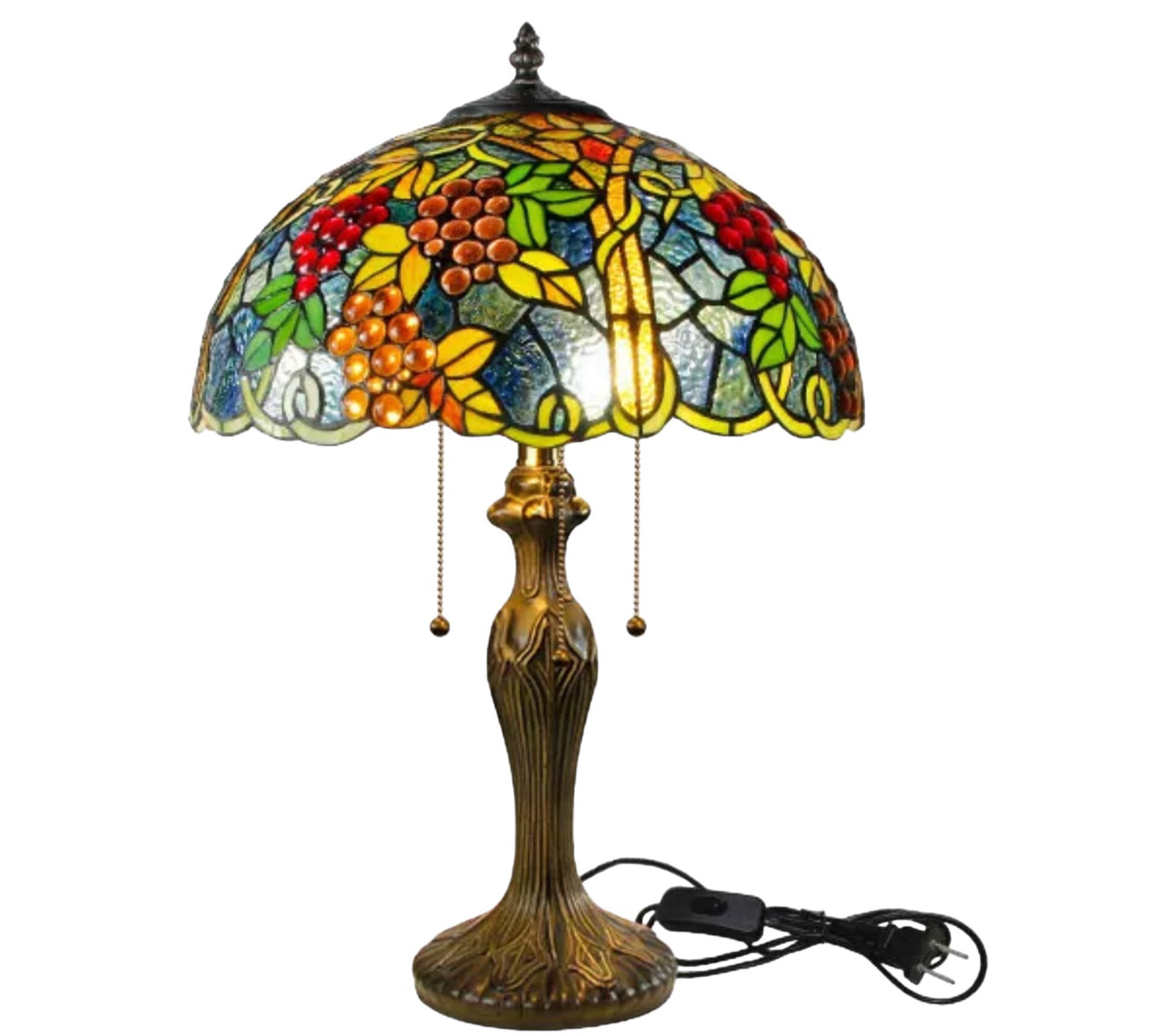 CDH 16" Tiffany Table Lamp 40cm Shade (15057)