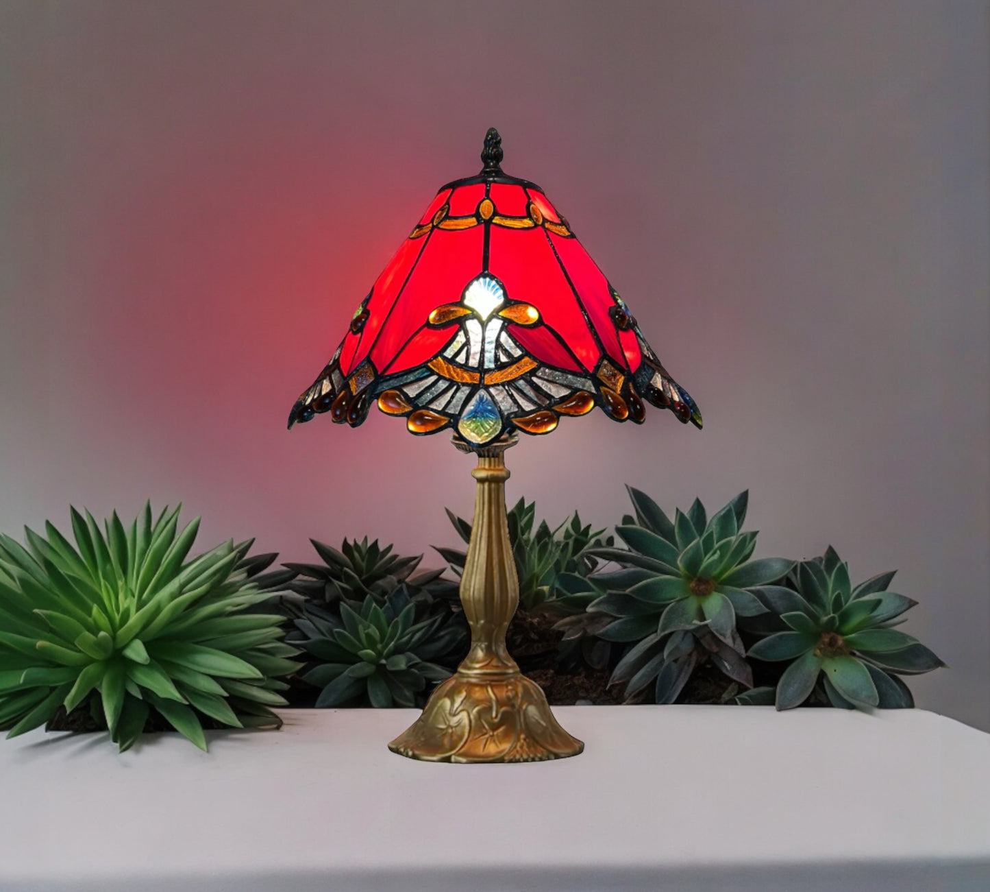 CDH 12" Tiffany Table Lamp (12001R)