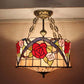 CDH 18" XLARGE Tiffany Pendant Lamp 46cm shade (19008CR)