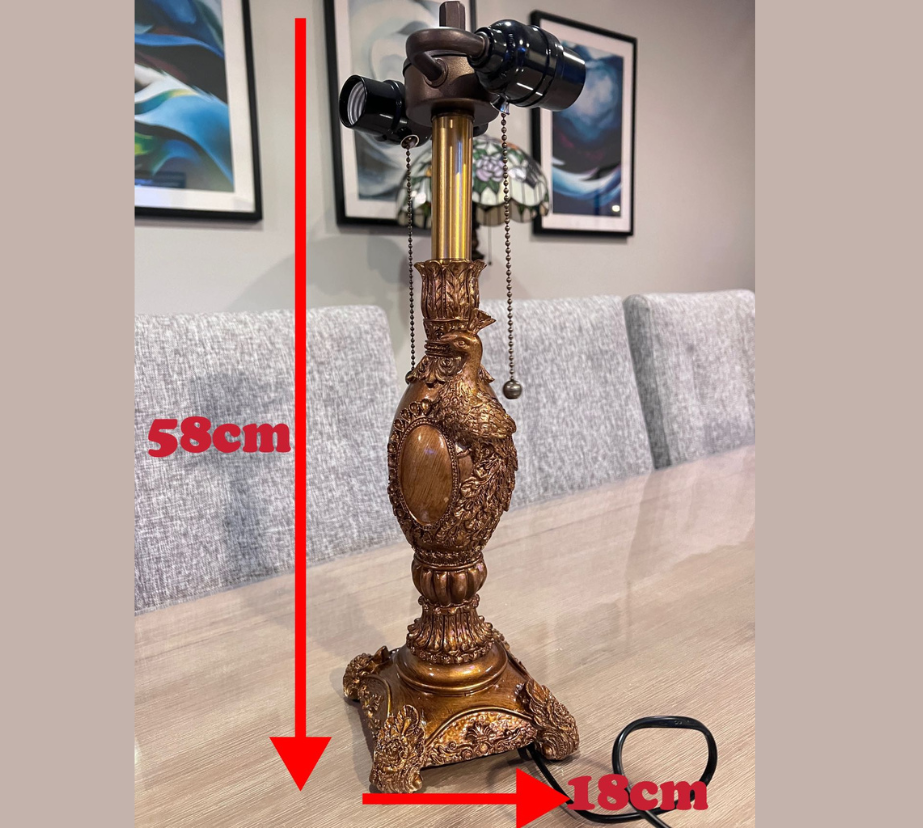 CDH Tiffany Table Lamp base 58cm high (Lamp parts) - Brand new