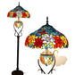 CDH Tiffany Mother-Daughter Vase Floor Lamp X-LARGE 46cm Shade (15089)