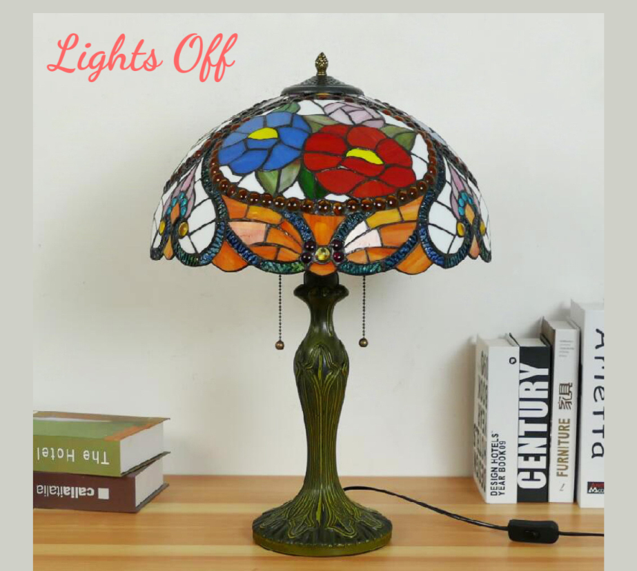 CDH 16" Tiffany Table Lamp 40cm Shade (15030)