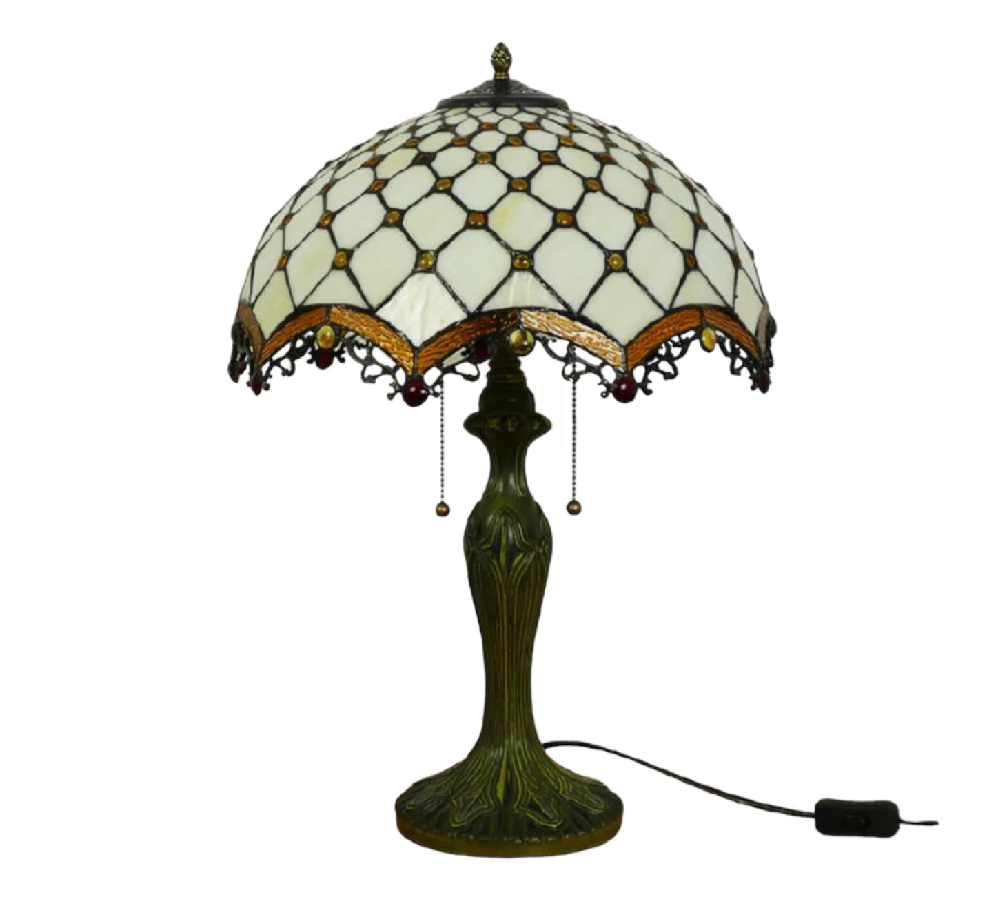 CDH 16" Tiffany Table Lamp 40cm Shade (15015)