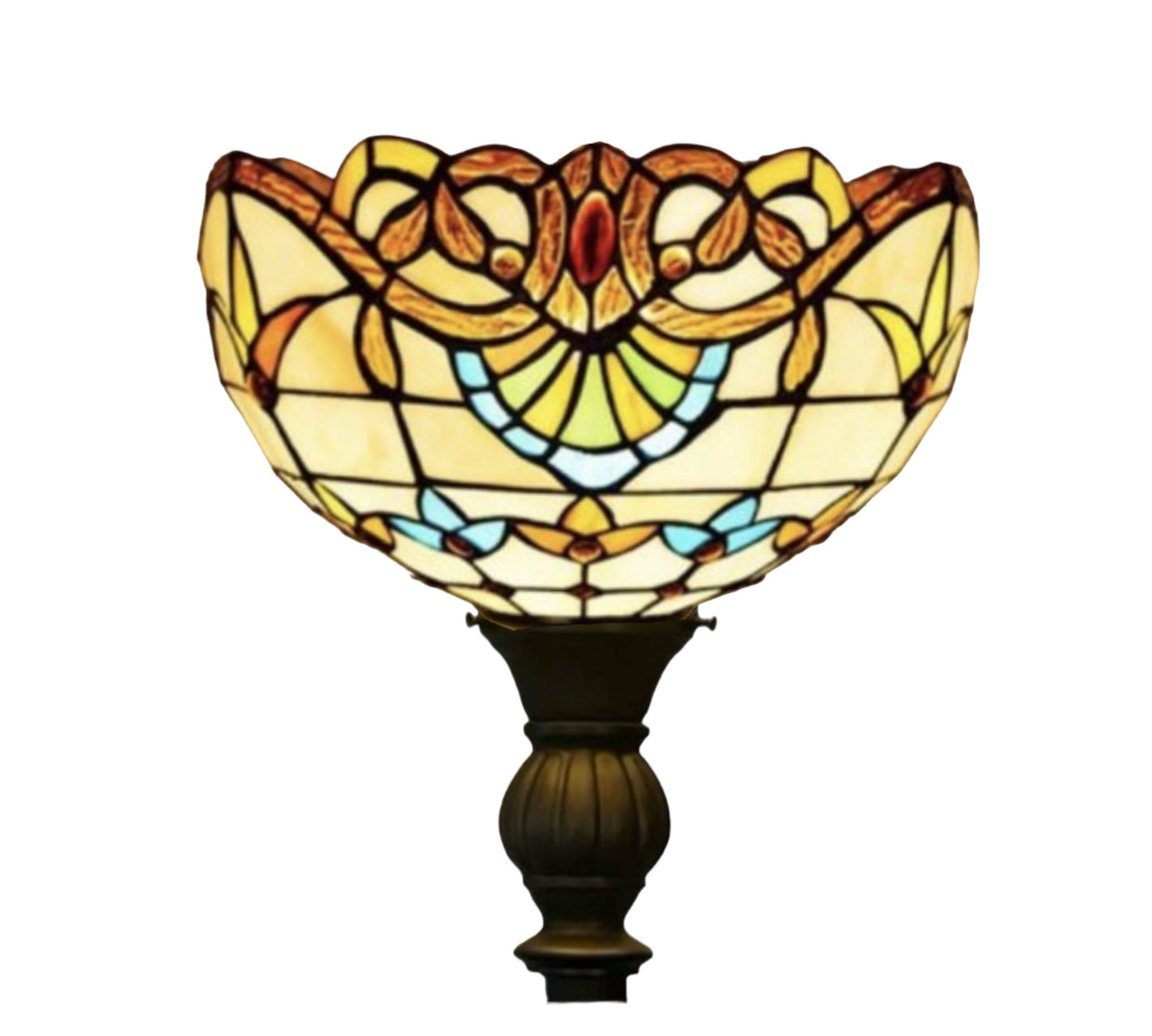 CDH Tiffany Torchiere Floor Lamp (12025H) 12" 30CM Shade