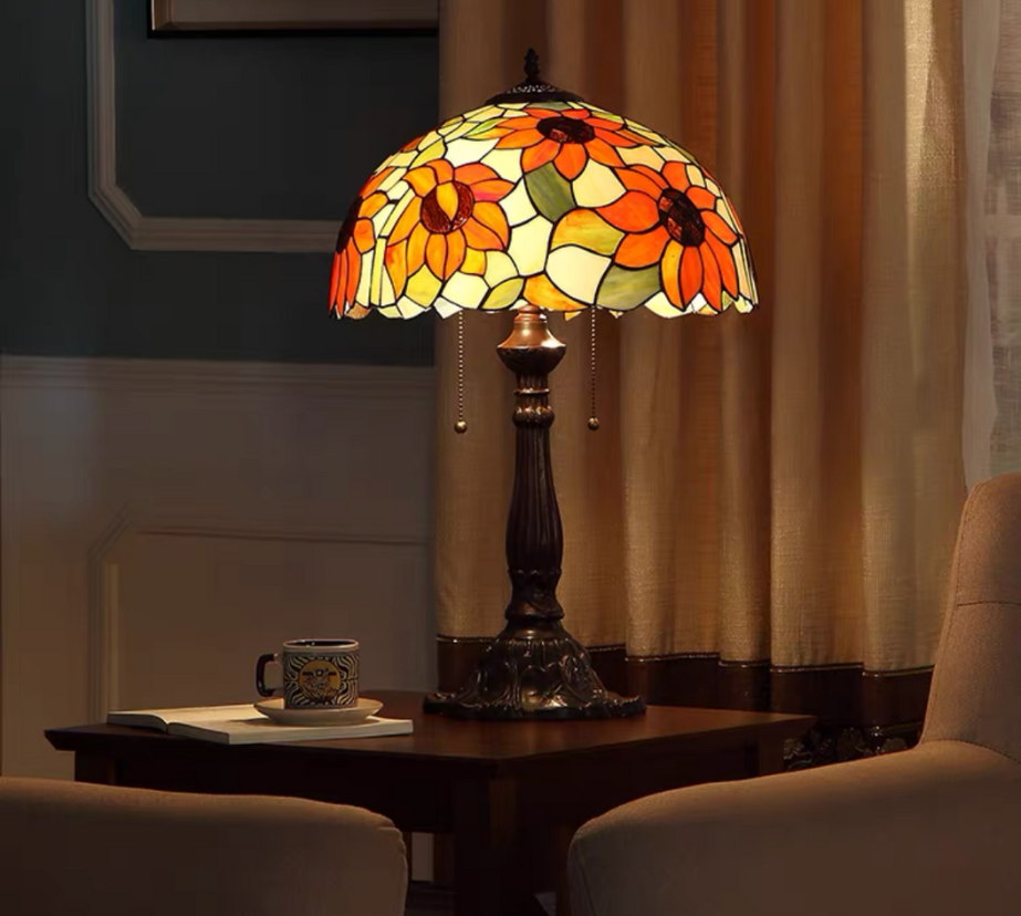 CDH 16" Tiffany Table Lamp 40cm Shade (15040)