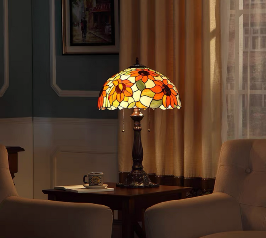 CDH 16" Tiffany Table Lamp 40cm Shade (15040)