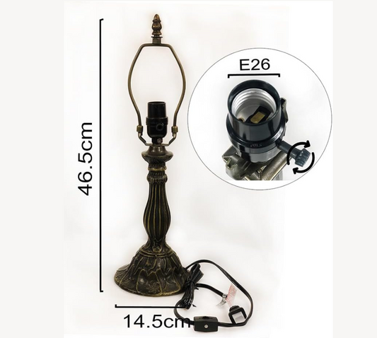 CDH Tiffany Table Lamp base 50cm high (Lamp parts) - Brand new