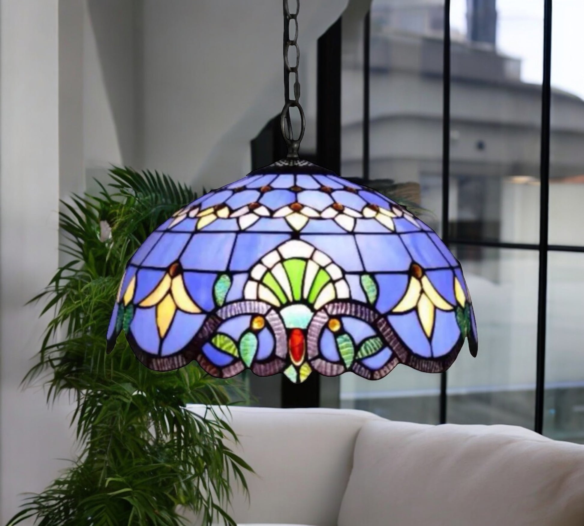 CDH 16" Tiffany Pendant Lamp 40cm shade (16942C)